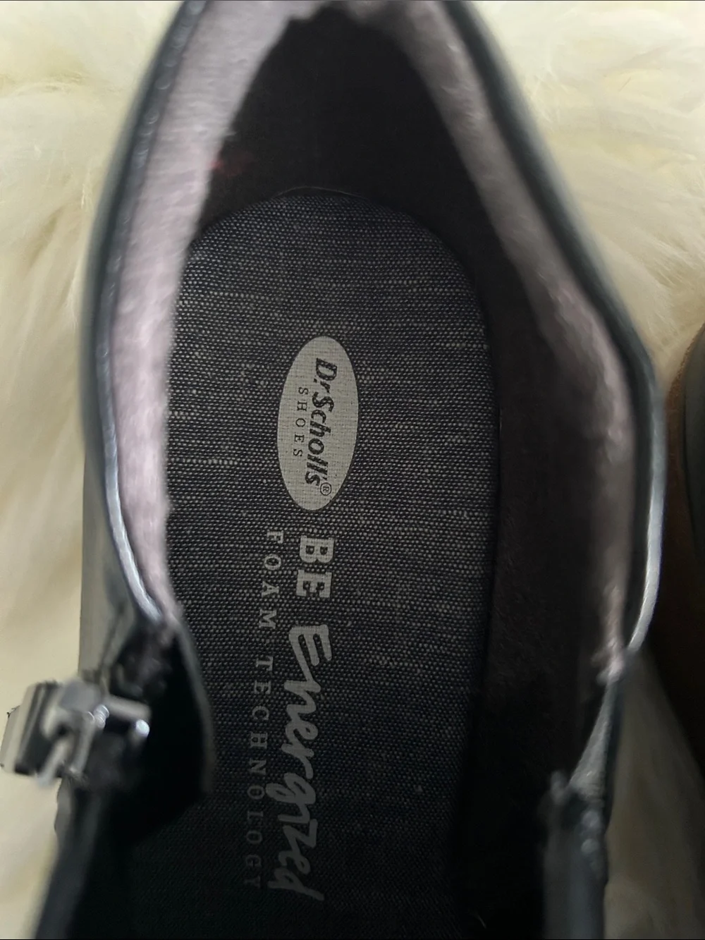 Dr. Scholl's Black Ankle Booties with Side Tassel Zip